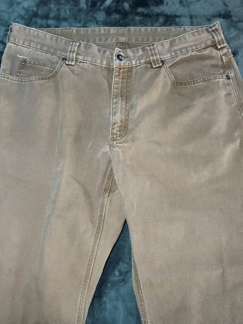 Duluth Trading Co. Fire Hose Canvas Work Pants | Men's 40x32 Tan